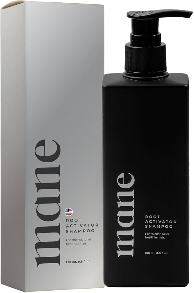 Mane Root Activator Shampoo for Thicker, Fuller & Healthier Hair – 250ml / 8.5 fl oz