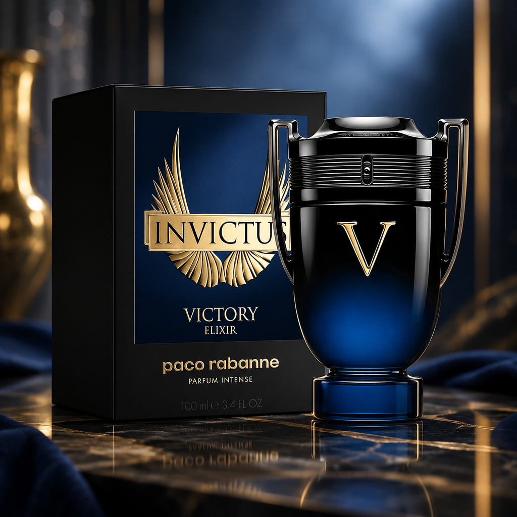 Paco Rabanne Invictus Victory Elixir Parfum Intense for Men EDP 3.4 oz / 100ml Long-Lasting Luxury Fragrance