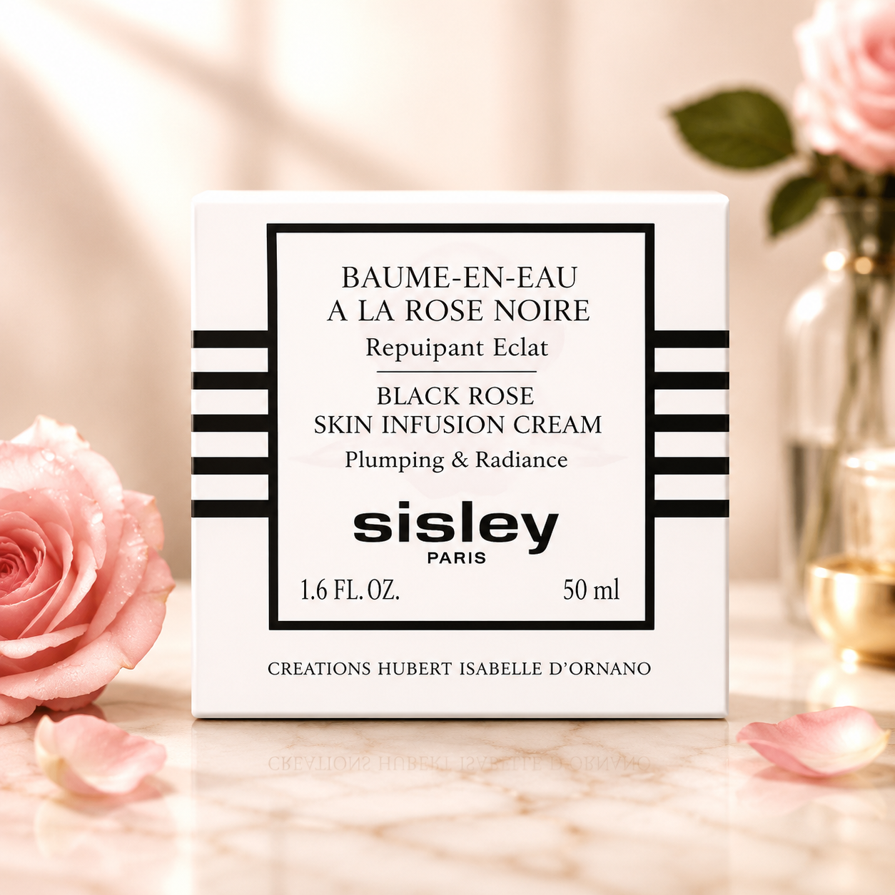 Sisley Black Rose Skin Infusion Cream – Plumping & Radiance Face Moisturizer – 50ml / 1.6 fl oz