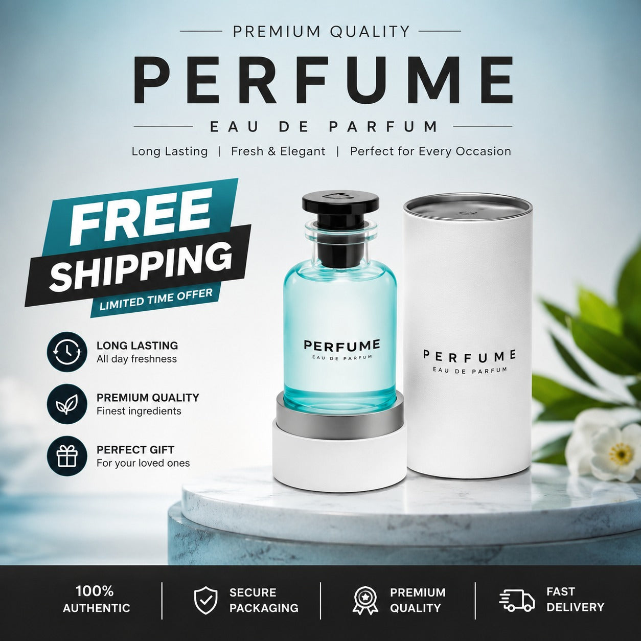 Premium Eau De Parfum for Men & Women | Long Lasting Fresh Fragrance | Luxury Perfume Spray