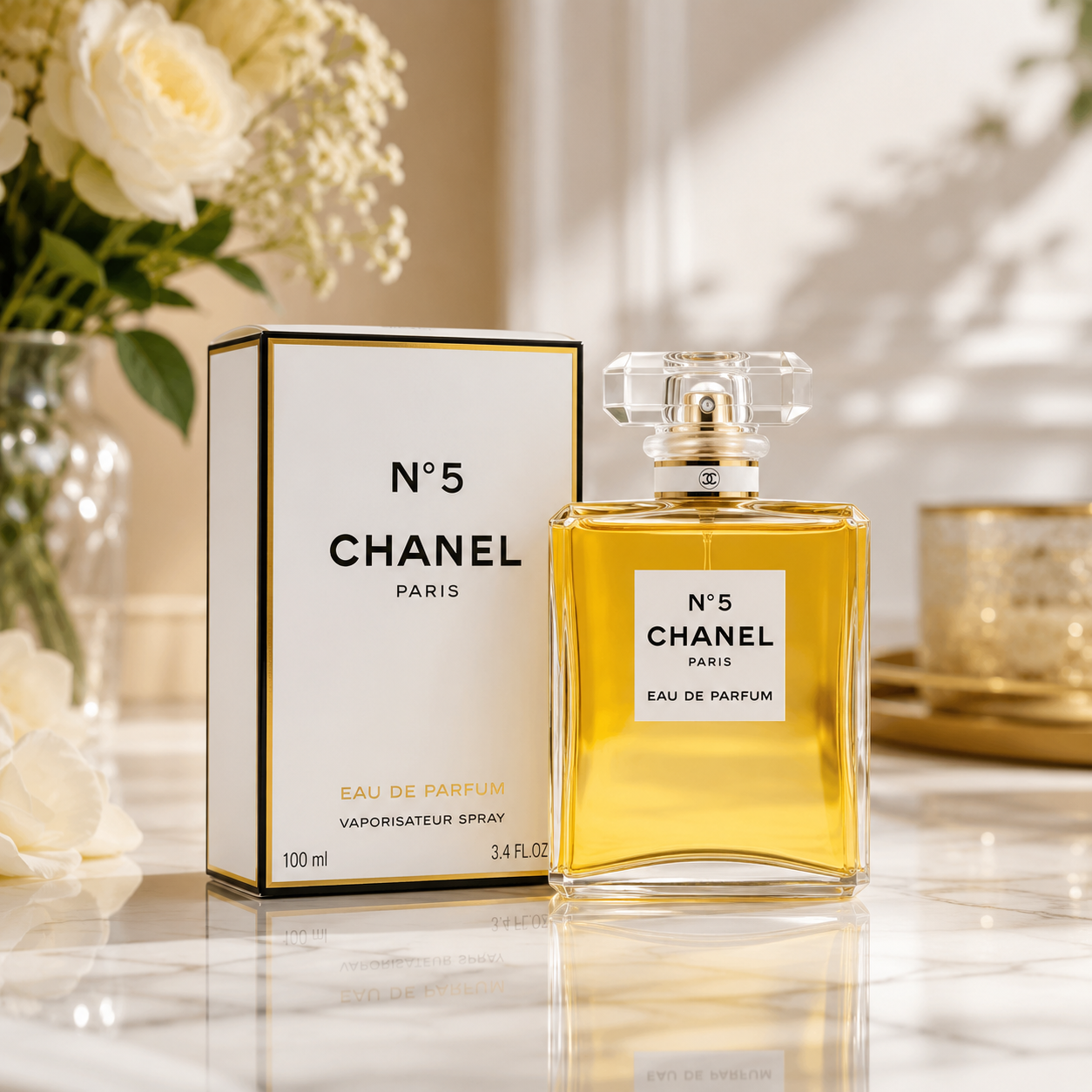Chanel No. 5 Eau de Parfum Spray for Women 100ml / 3.4 fl oz